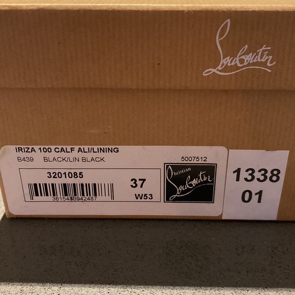 Louboutin Iriza Black Calf Leather Stilettos - Picture 11 of 12